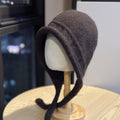 Knit Tie Up Earflap Beanie - DippedShop Wholesale - #0307