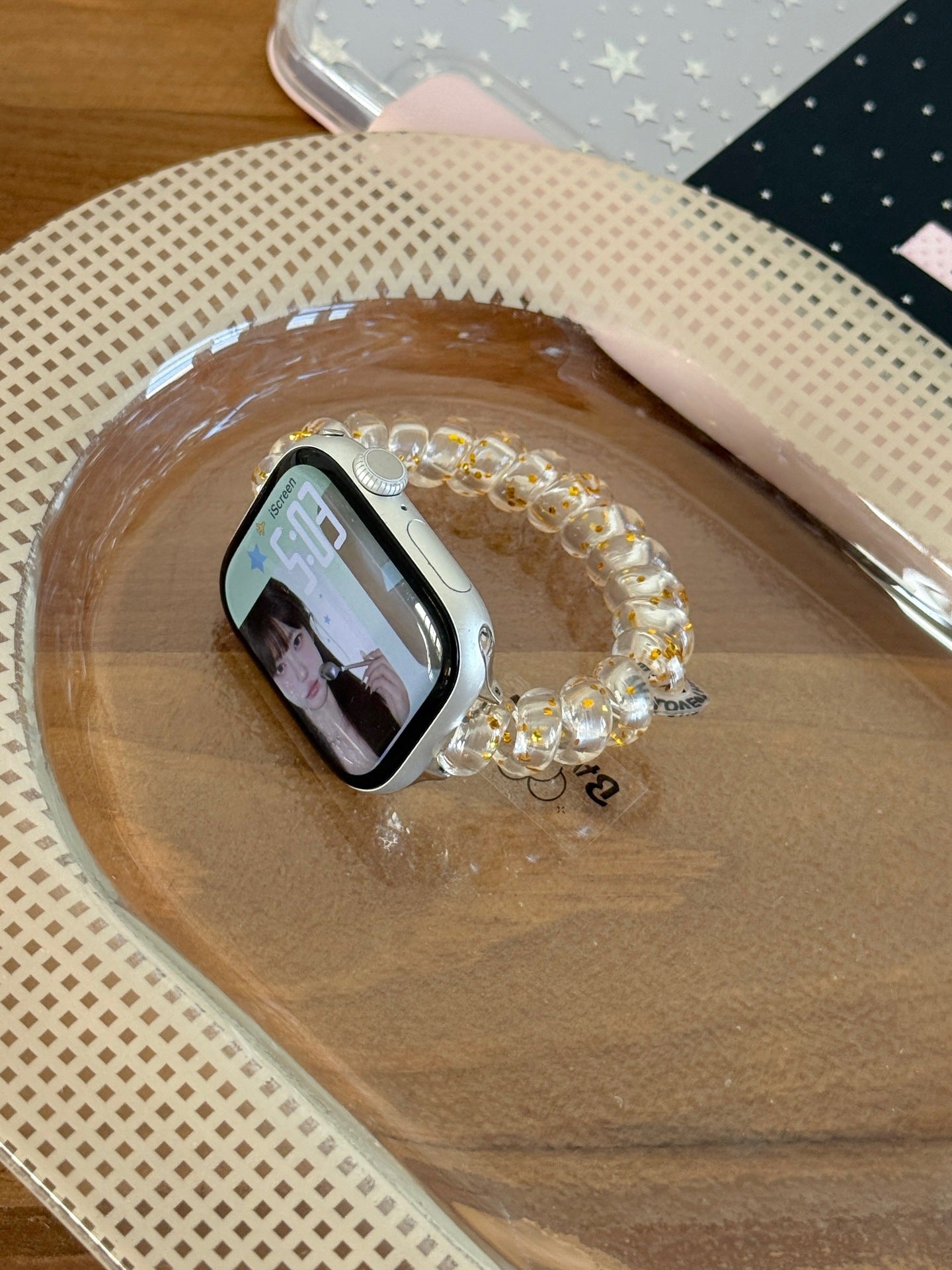 Jelly Clear Coil Elastic Watch Band 6W6JWA101
