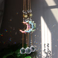Natural Stone Moon Crystal Hanging - DippedShop Wholesale - #8739