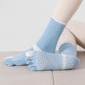 Color Contrast Non-Slip Pilates Yoga Grip Toe Socks 6W8FSO865
