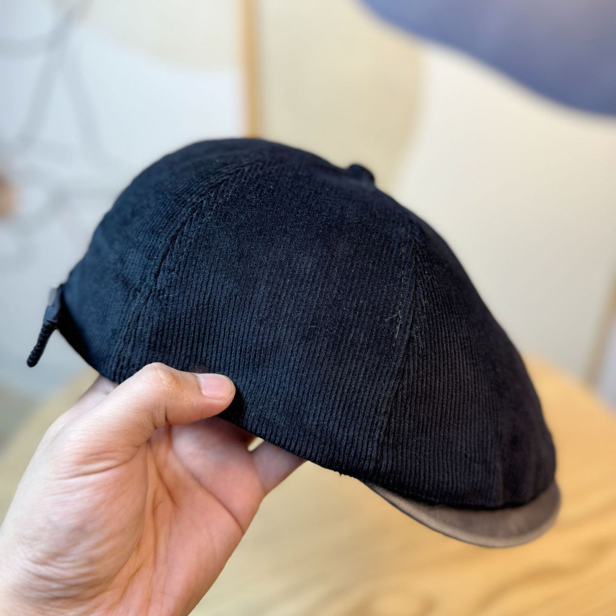 Corduroy Leather Brim Cap - DippedShop Wholesale - #8403
