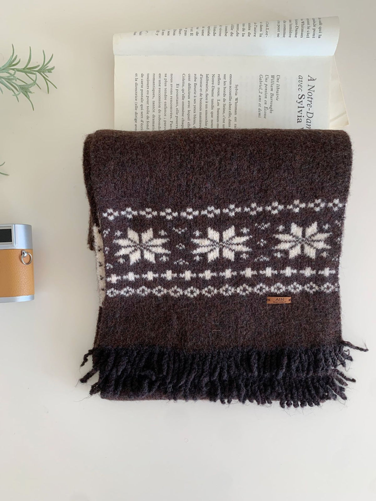 Fair Isle Knit Scarf - DippedShop Wholesale - #1603