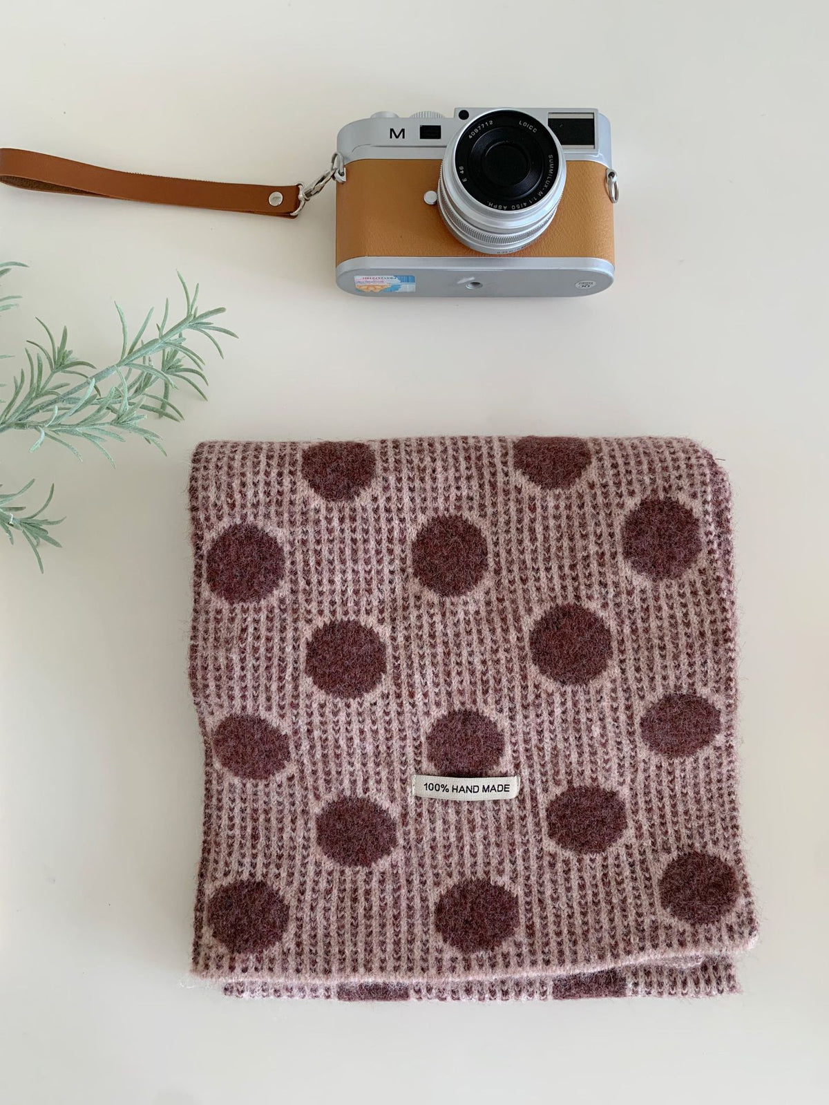 Polka Dot Knit Scarf - DippedShop Wholesale - #9379