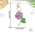 Sweet Handmade Beaded Floral Pendant Keychain 6W10BBC814
