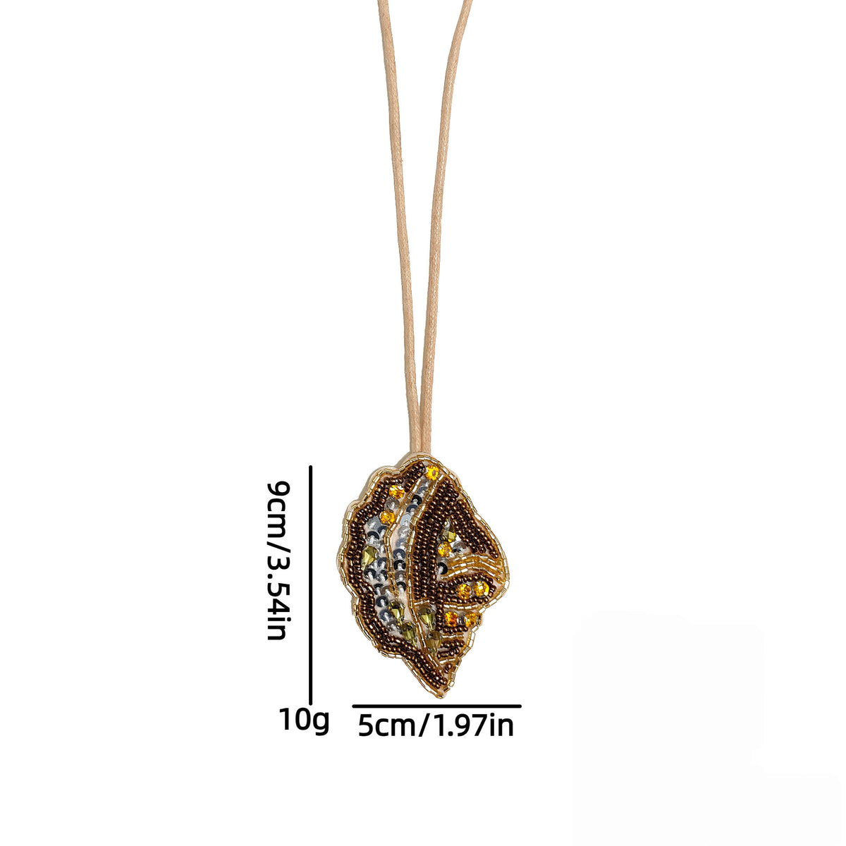 Chic Color Block Beads Shell Pendant Keychain 6W10BBC802