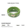 Cute Polka Dots Bowknot Enamel Ring 6W6JRG251