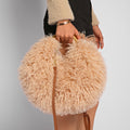 Trendy Fluffy Fur Solid Color Crossbody Bag 6W10BBG2401