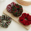 Striped Elastic Hair Scrunchie - DippedShop Wholesale - #7363