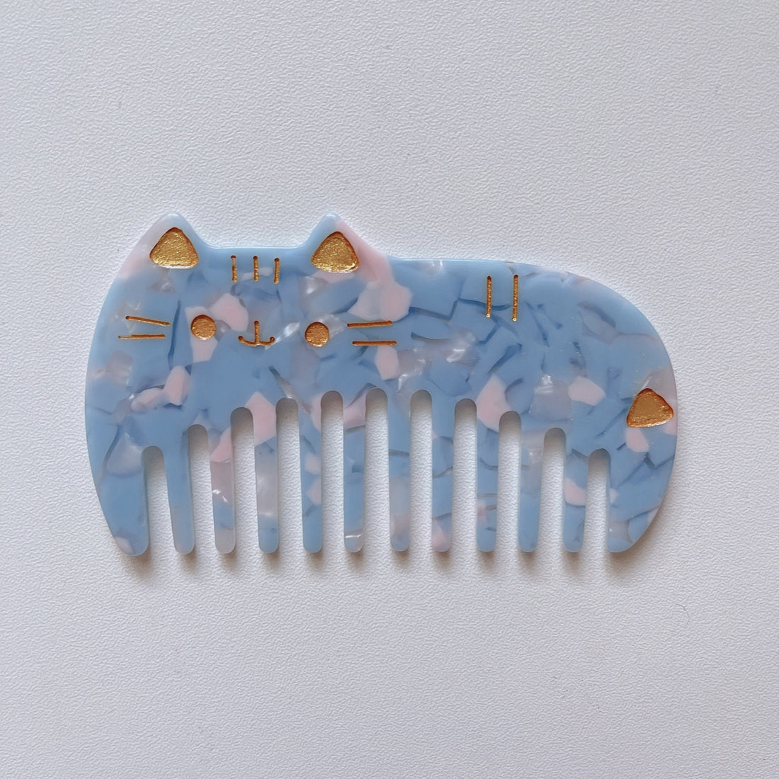 Cute Kitten Wide Teech Acetate Hair Combs MK2BLM6C5CB69
