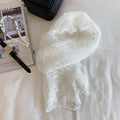 Sweet Solid Color Floral Lace Silk Scarf 6W6NSI220