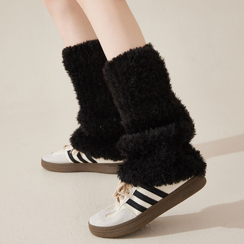 Fuzzy Plush Warm Boot Cuffs Leg Warmers 6W8FSO875