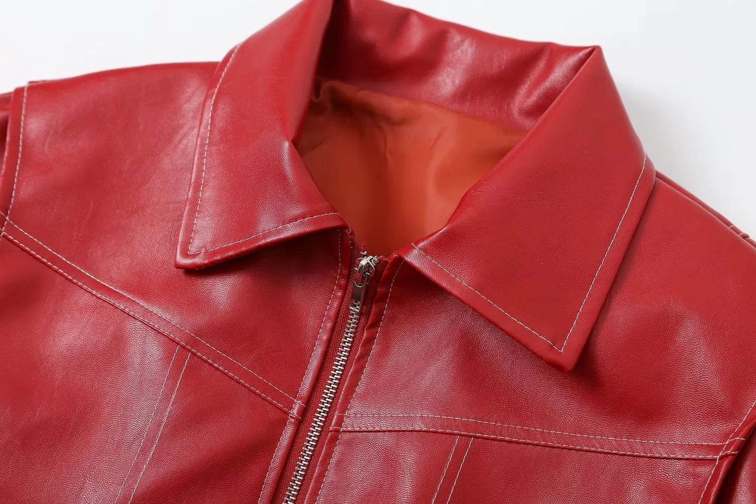 Vintage Leather Oversize Jacket - DippedShop Wholesale - #7443