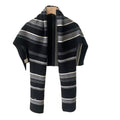 Striped Knit Scarf Shawl - DippedShop Wholesale - #9235