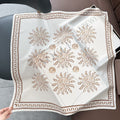 Paisley Print Luxury Mulberry Silk Square Scarf MK2BW6W6NSI04