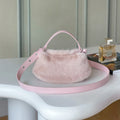 Cute Fluffy Faux Fur Dumpling Crossbody Bag 6W10BBG2389
