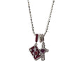 Trendy Zirconia Cross Pendnat Chain Necklace 6W6JNC396L