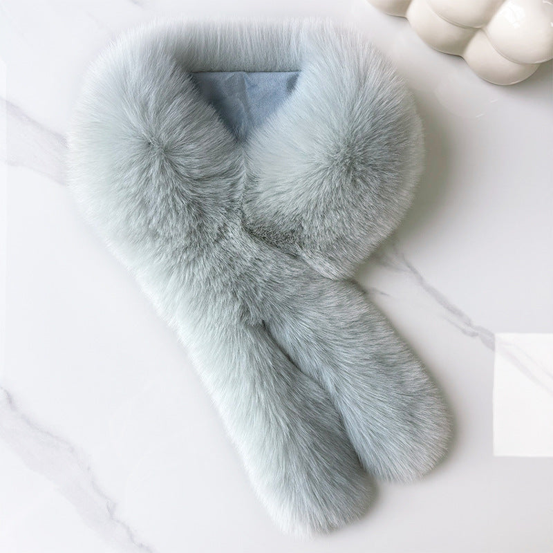Faux Fur Collar Scarf - DippedShop Wholesale - #8307