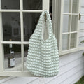 Solid Color Pleated Shoulder Bag - DippedShop Wholesale - #3891