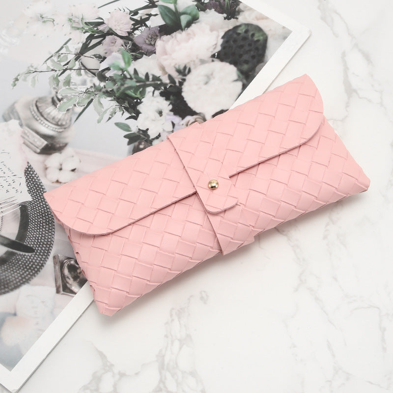 Braided PU Sunglasses Case - DippedShop Wholesale - #8339
