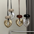 Heart Pendant Leather Necklace - DippedShop Wholesale - #2435