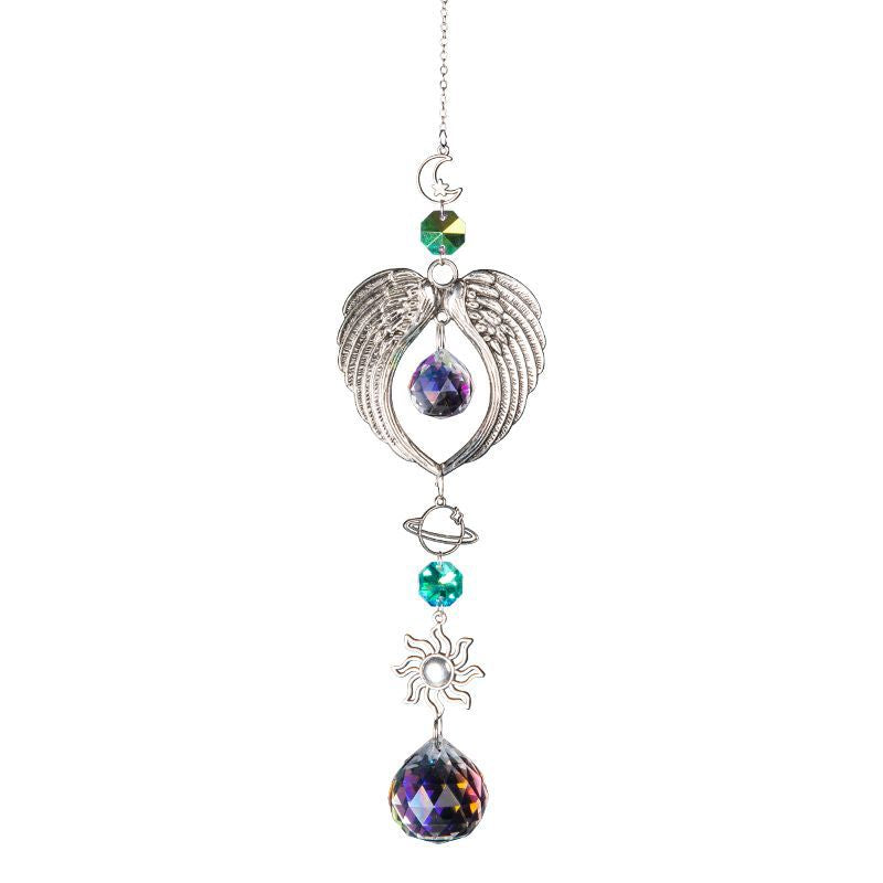 Angel Wing Crystal Ball Hanging Suncatchers MK2CZAS6H7HLS65