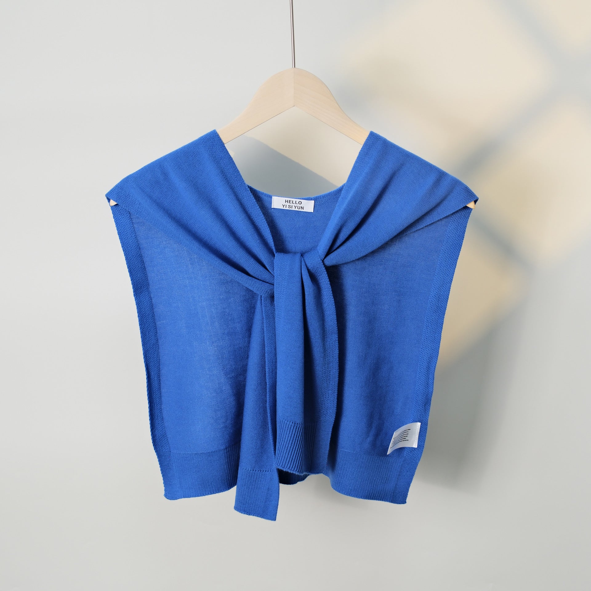 Casual Solid Color Sweater Knit Shawl Wrap 6W6NSC61