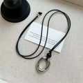Casual Irregular Circle Pendant Statement Necklace 6W6JNC409L