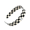 Minimalist Color Block Plaid Pattern Acetate Headband MK2PIM6W6HBD64