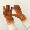 Faux Suede Plush Gloves - DippedShop Wholesale - #5363