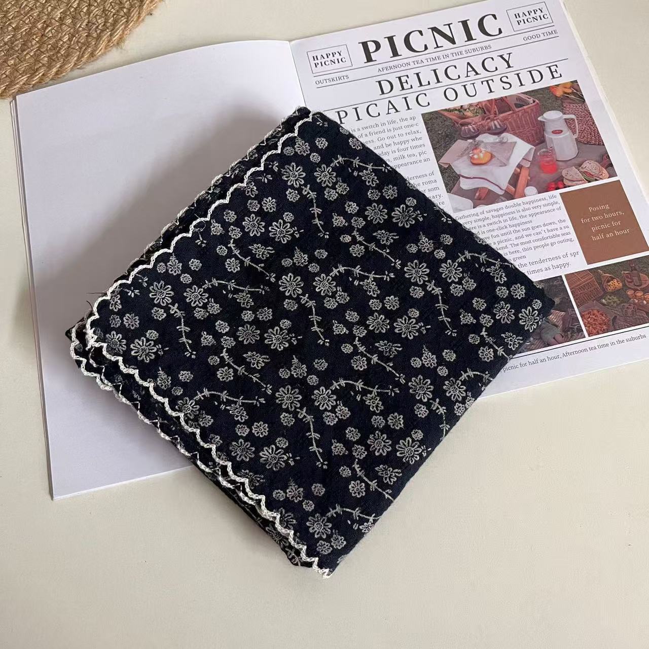 Vintage Floral Print Neckerchief Head Scarf MK2BW6W6NSI16