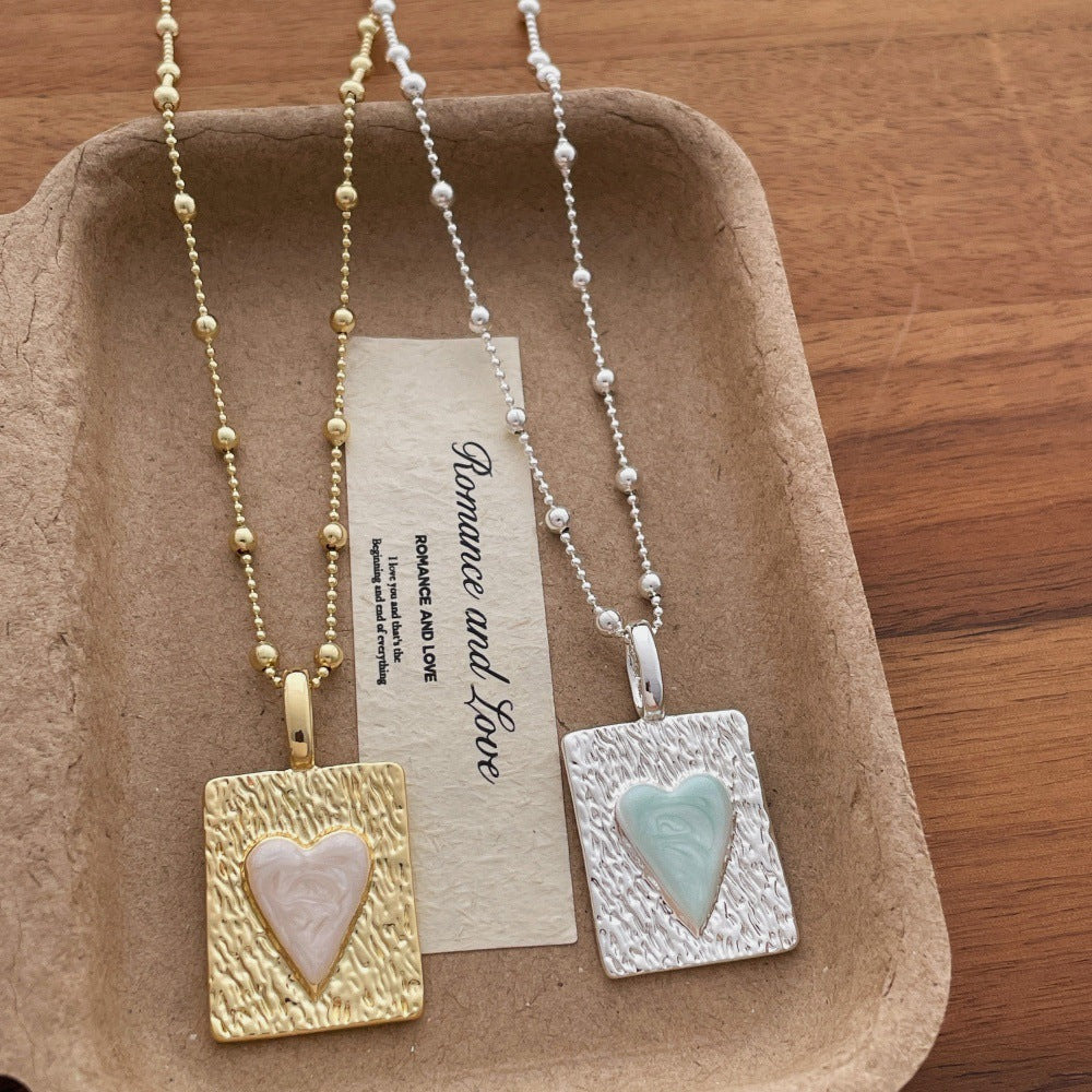 Gold Plated Heart Pendant Necklace - DippedShop Wholesale - #9507