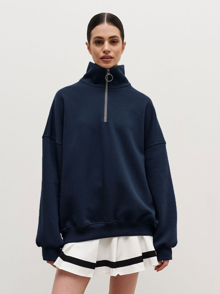 Loose Lapel Zipper Hoodie - DippedShop Wholesale - #0739