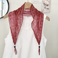 Boho-Style Star Cashew Print Silk Scarf 6W6NSI209