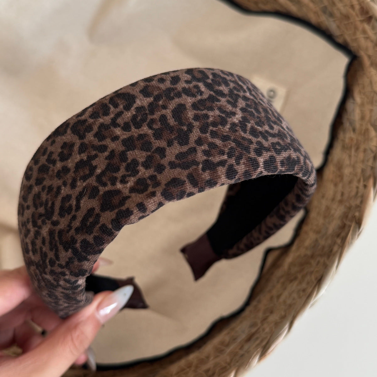 Leopard Print Wide Headband - DippedShop Wholesale - #6915