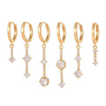 Stylish Gold Plated Moon Penda - DippedShop Wholesale - #9395
