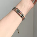 Boho Style Handmade Colorful Beaded Braided Bracelet 6W6JBR363