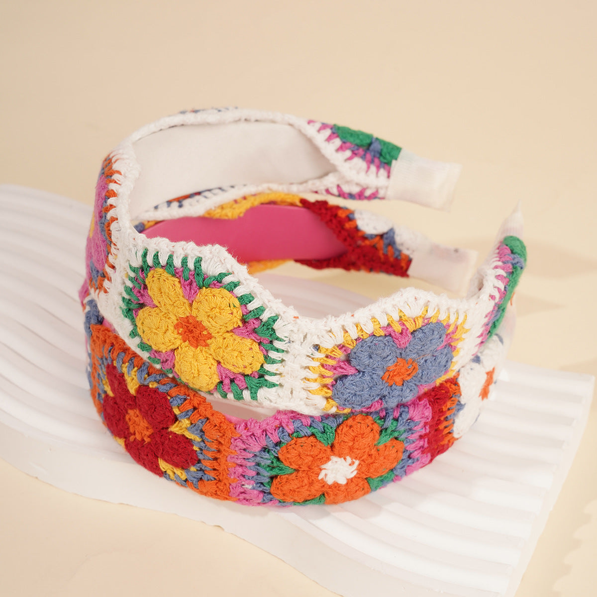 Knitted Floral Head Band - DippedShop Wholesale - #1651