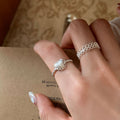 Lace Heart Open Ring - DippedShop Wholesale - #5011