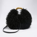 Trendy Fluffy Fur Solid Color Crossbody Bag 6W10BBG2401