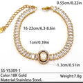 Fashion Gold Plated Cubic Zirc - DippedShop Wholesale - #2643