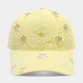 Cute Star Embroidery Versatlie Baseball Cap 8BK6HAT190L