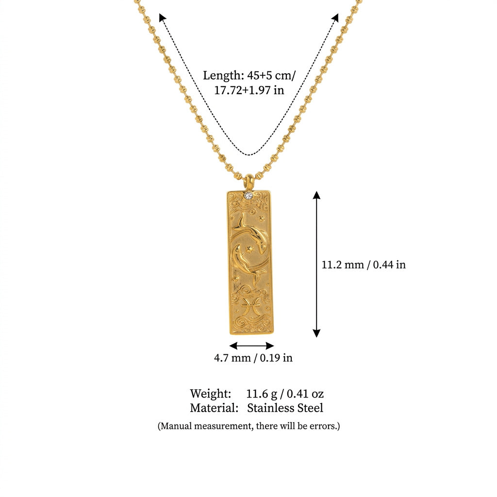 Vintage Rhinestone Gold Plated Pendant Necklace 6W6JNC640
