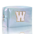 Simple Initial Letter Embroidered Portable Makeup Bag 6S10BOB1037