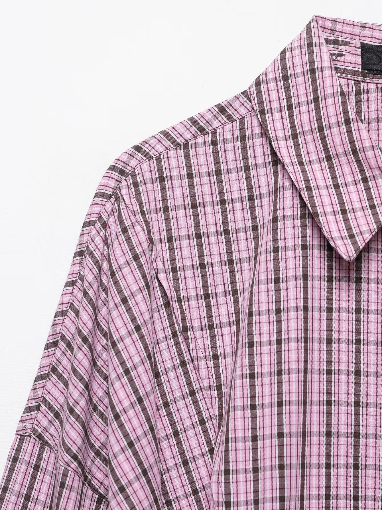 Plaid Long Sleeve Shirt - DippedShop Wholesale - #7779