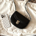 Fahion Half-Moon Solid Color Crossbody Bag 6W10BBG1983
