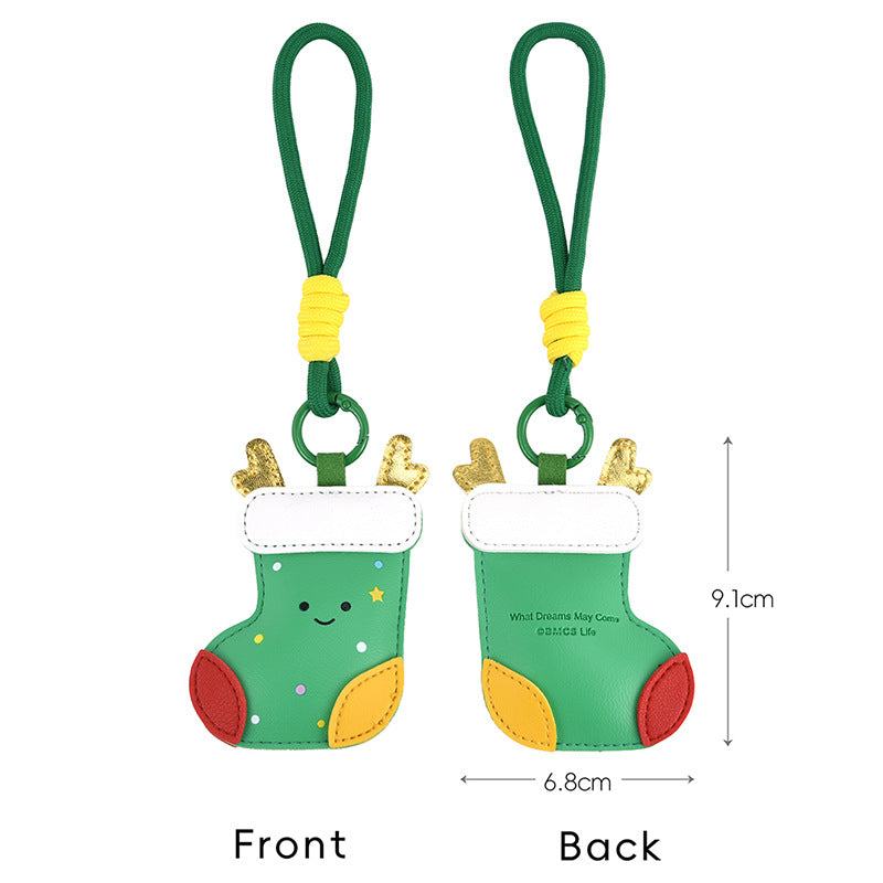 Cute Christmas Tree Reindeer Keychain Bag Charm 6W10BBC828