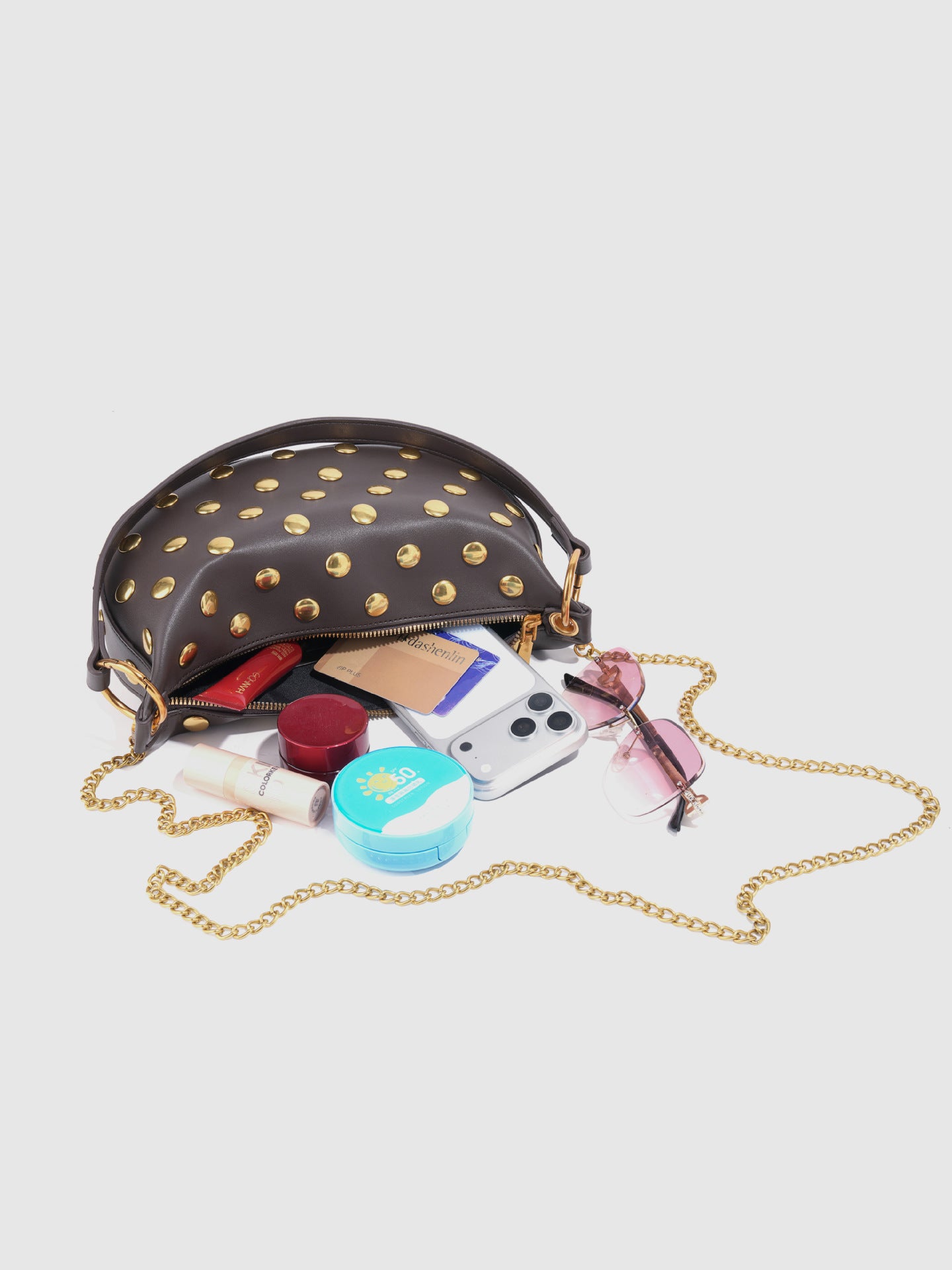 Studded Shoulder Bag - DippedShop Wholesale - #9747