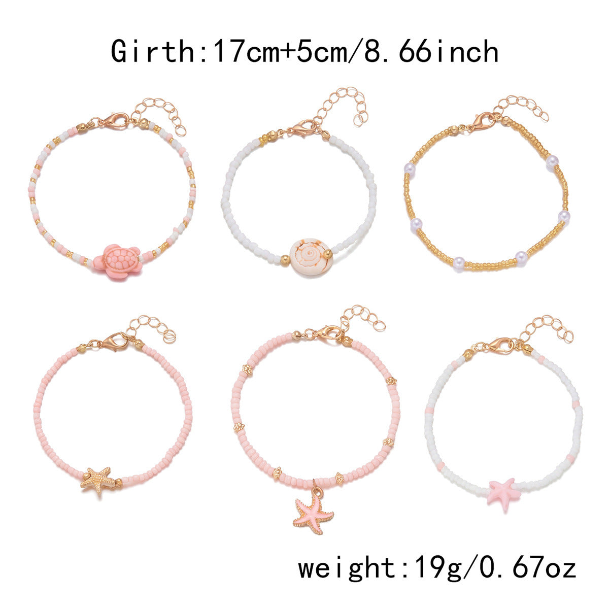 Beach Layered Seed Bead Bracel - DippedShop Wholesale - #5107