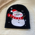 Santa Claus Print Warm Christmas Knit Beanie 6W6HAT837