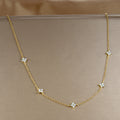 Gold Plated Flower Choker - DippedShop Wholesale - #4019